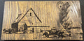 Wood Wall Decor Old Barn Truck and Windmill Americana