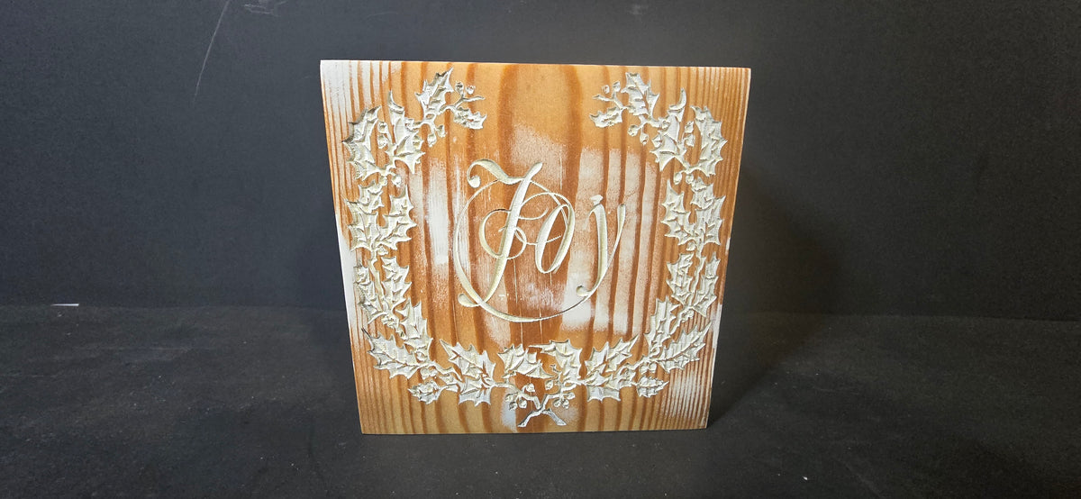 Christmas Reclaimed Wood Coaster Decor