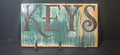 Distressed Green Reclaimed Wood Key Holder